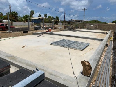 T Bouwsystemen Bonaire garages betonvloer